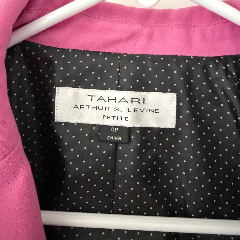 Elegant Tahari Fuchsia business professional hot pink trendy Women's Suit Jacket - Picture 5 of 5